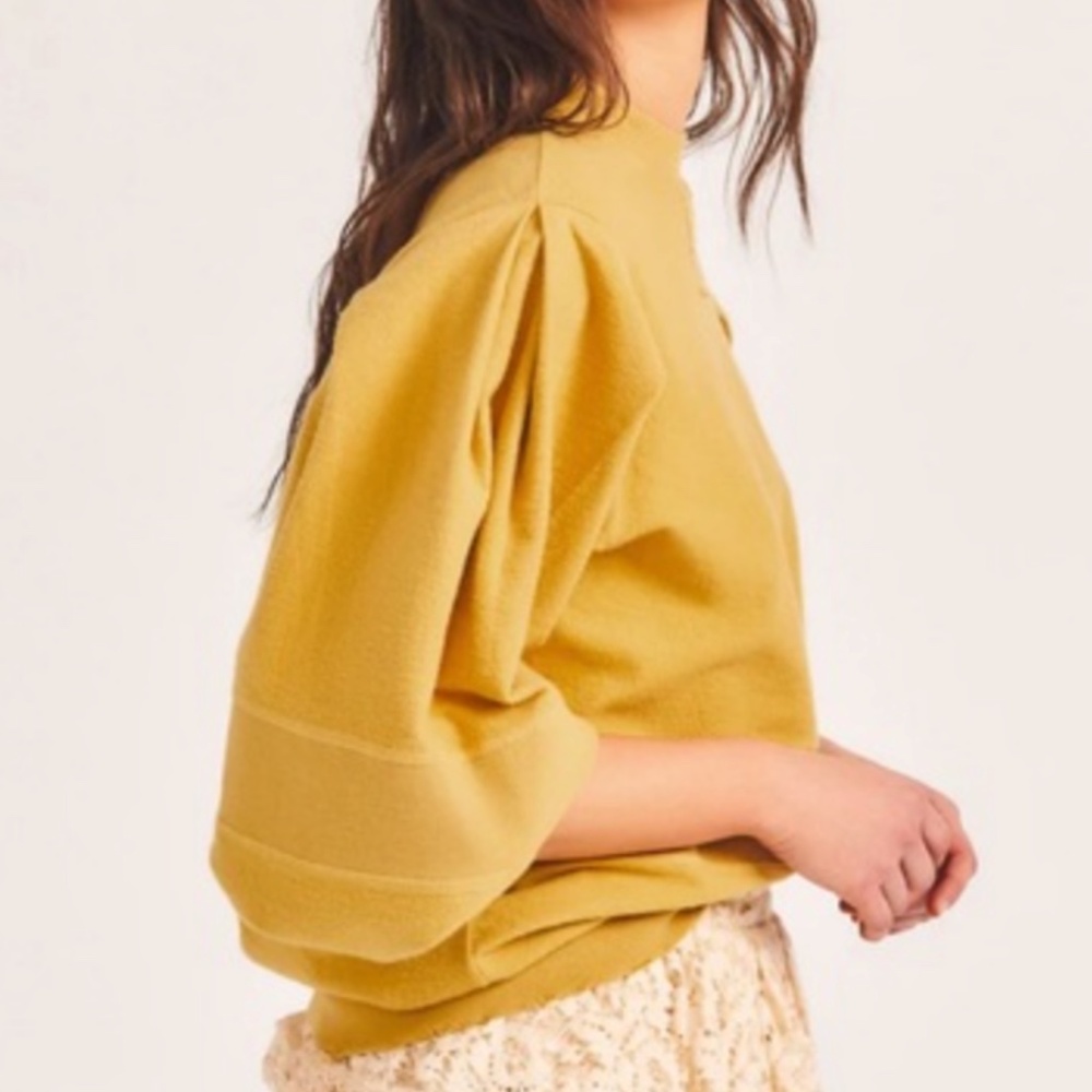 Loveshackfancy Lewin Puff-Sleeve Pullover Sweater… - image 2